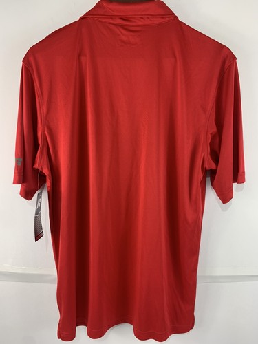 Russel Mens Medium Nebraska Corn Huskers Short Sleeve Collared Polo - Picture 8 of 9