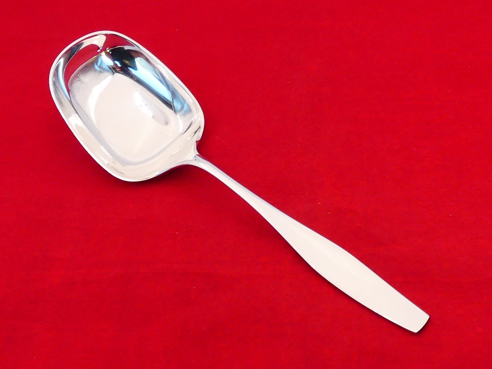Hans Hansen Denmark Sterling Silver H. Nils Large Serving Spoon OI-6
