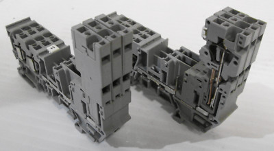 WAGO X-COM 769 Terminal Blocks 2 Conductor & Female Conductor Plugs (Lot of 6)