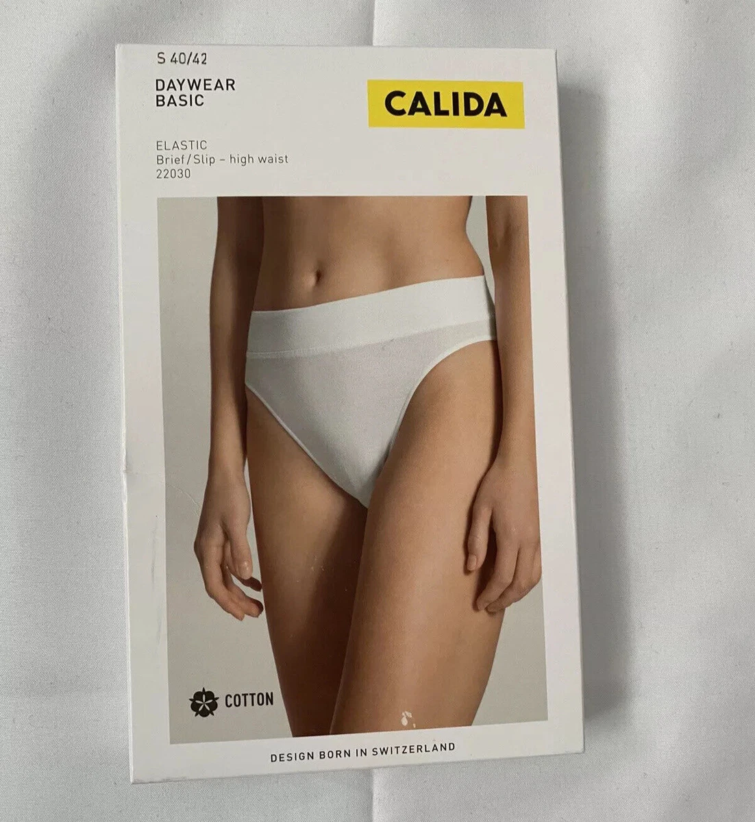 Calida Women's Elastic Boxer Briefs Underwear Black Size Small