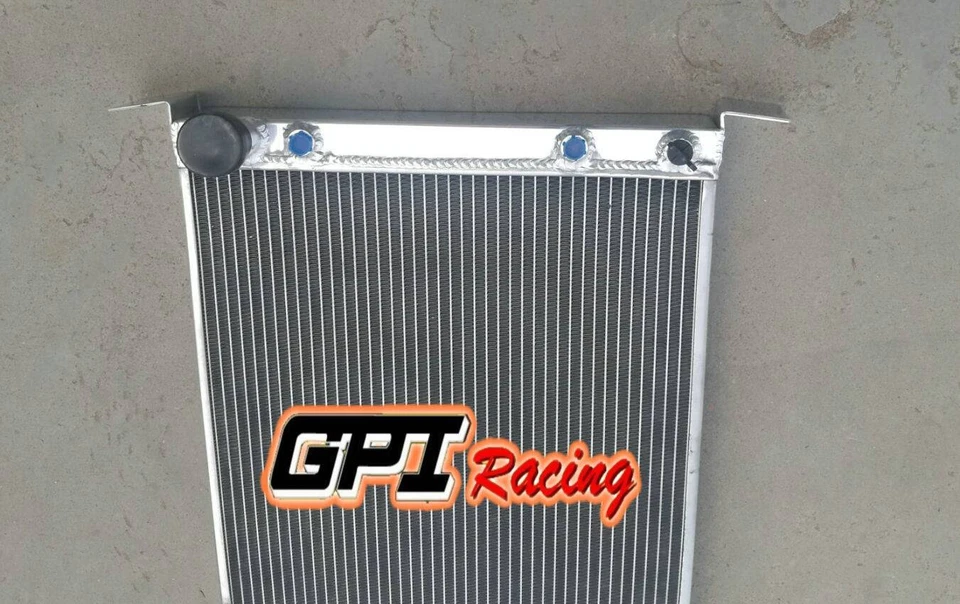 5 filas para coche Ford con Chevy 350 V8 automático en 1933-1934 radiador de aluminio Foto 3 de 4