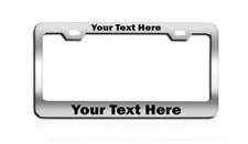 Customized Heavy Duty License Plate Frame Laser Engraved Stainless Steel Custom