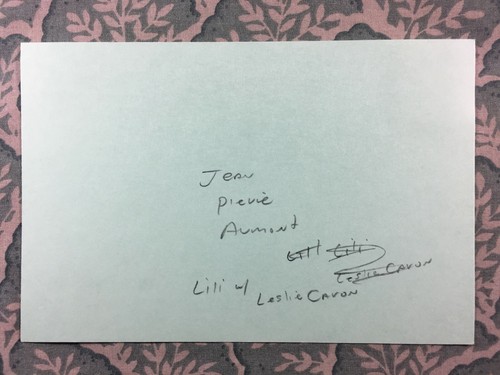 Jean-Pierre Aumont - Lili - Day for Night - The Cross of Lorraine - Autograph - Picture 2 of 2