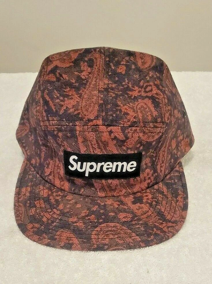 Supreme Box logo Paisley X Liberty Camp casquette Snapback États Unis jamais portée États Unis