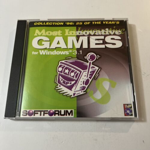 Collection '96 25 Most Innovative Games for Windows Softforum Vintage CD-ROM