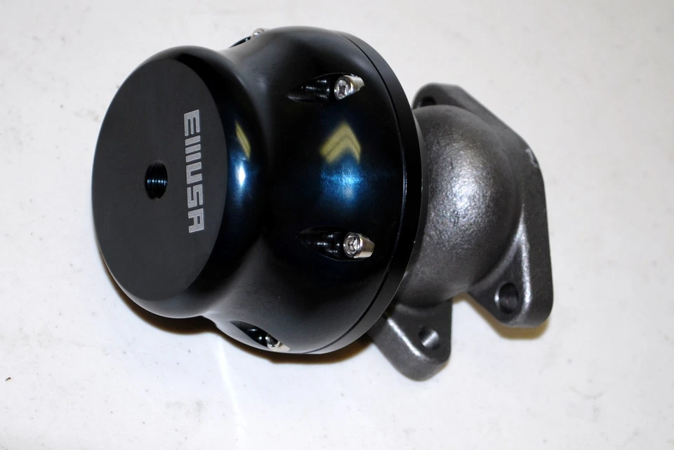 Emusa NEGRO 38mm Externo Turbo Ajustable Wastegate 2 Pernos Foto 2 de 4