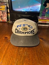 Vintage Drew Pearson Green Bay Packers 1996 NFC Champions Snapback Hat