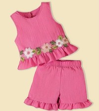 Hot pink short set in 4'-5 Youth