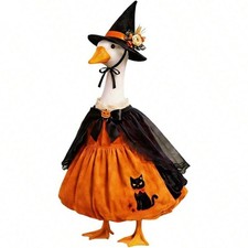 Halloween Porch Goose Outfit 23“ Porch Goose Clothes for Holiday Pumpkin Dress