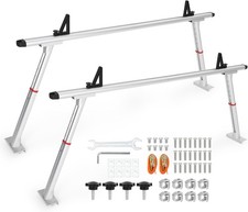Adjustable Aluminum Truck Ladder Rack 35.471 Width 800 Lbs No-drill 8 C-clamp Adjustable Aluminum Truck Ladder Rack 35.471 Width 800 Lbs No-drill 8 C-clamp