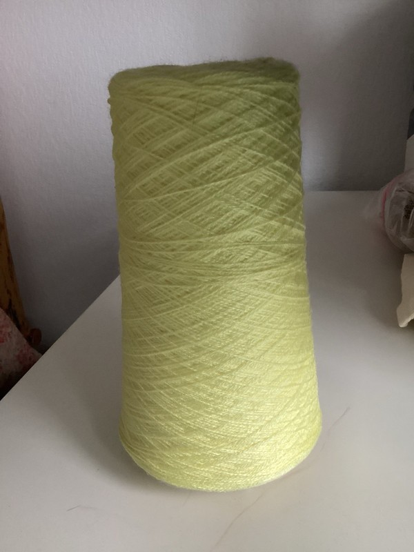  Yellow  Acrylic  Yarn Cone for Machine knitting. 