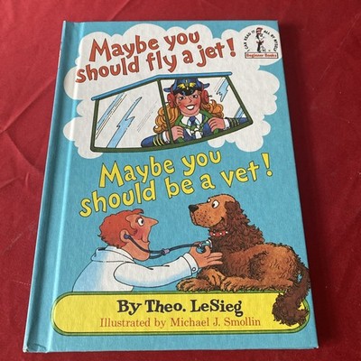 *KIDS* VINTAGE Dr. Seuss - Maybe You Should Fly A Jet! (1980, Hardcover Book)