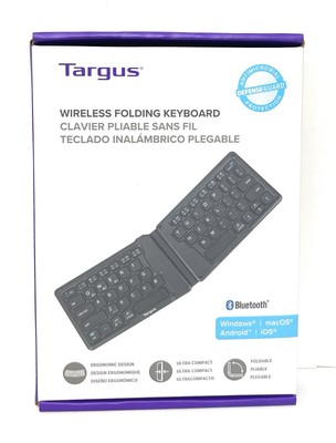 TARGUS Wireless Folding Keyboard Ultra-Compact Bluetooth Windows iOS Android NEW