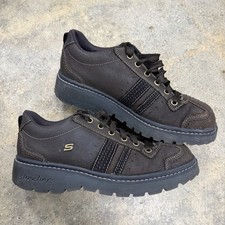VTG Skechers USA Jammers Shoes Womens Size 10 Lug Sole Grunge Y2K 90s Brown