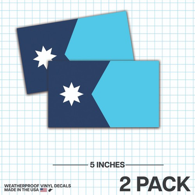 #ad Minnesota State Flag Sticker Decal Bumper MN Minnesotan $2.97