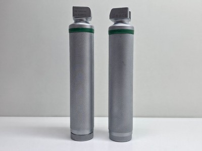 2x Heine Laryngoskopgriff 3,5V, Standard F.O. - UNGEPRÜFT! Lesen  BLITZBEREIT 