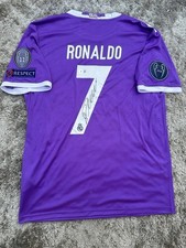 Cristiano Ronaldo Signed Real Madrid Jersey 2016 17 Winners Jersey, Beckett COA