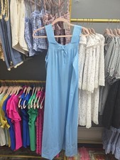 Vintage Vanity Fair Blue Nightie Full Length Size Medium