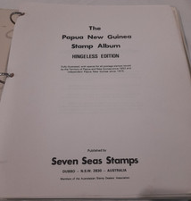 1952-1975 MUH MINT TERRITORY PAPUA NEW GUINEA 57 PAGES ALBUM SEAS 380 X STAMPS