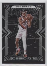 2021-22 Panini Obsidian Greg Brown III #195 0r2f