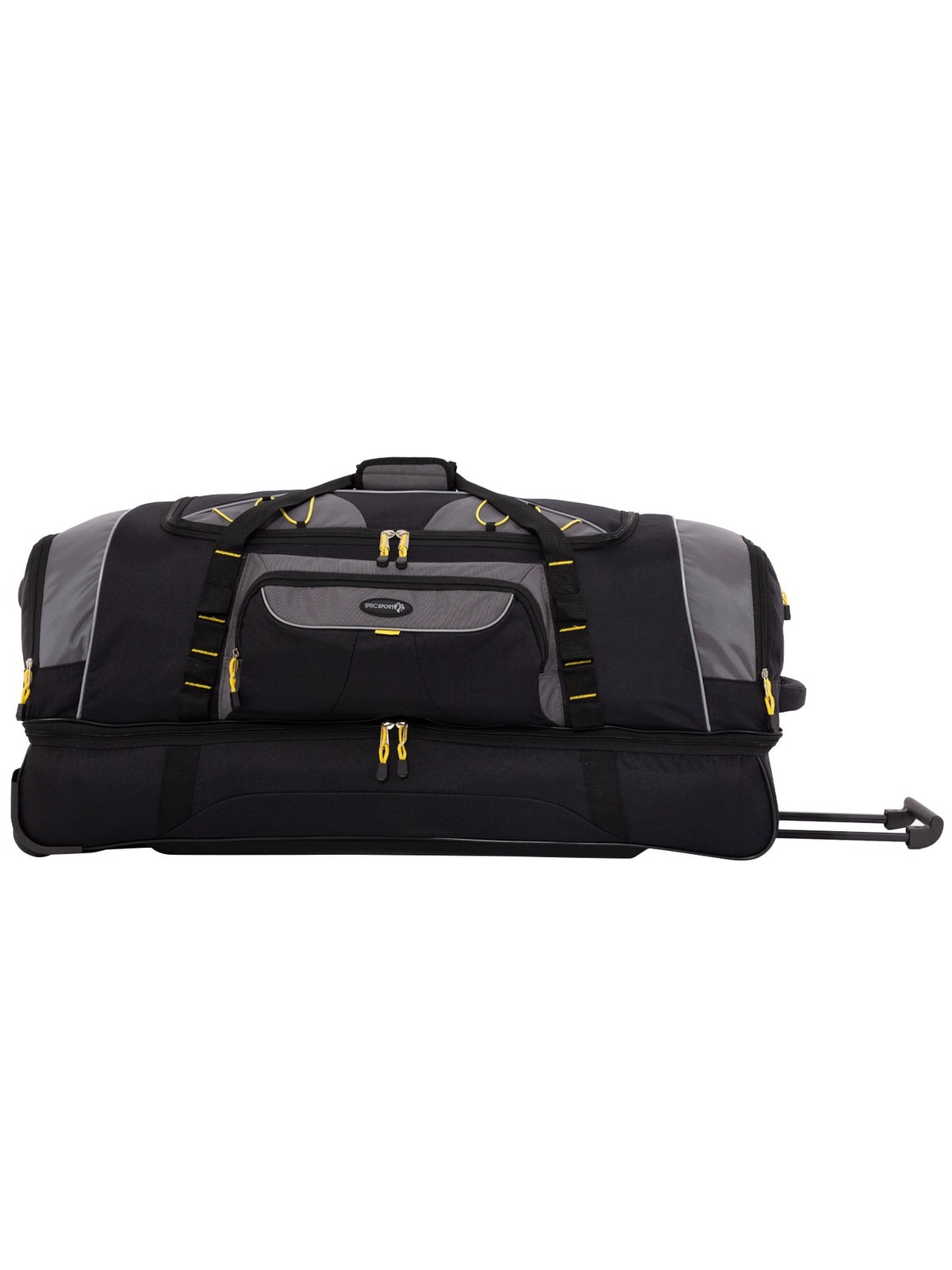  Jumbo 36" 2-Section Rolling Duffel with Blade Wheels - Blac