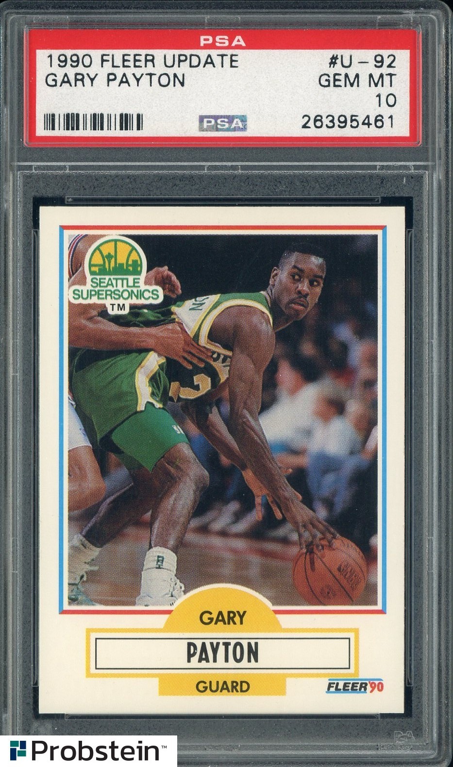 1990 Fleer Update #U92 Gary Payton Supersonics RC Rookie HOF PSA 10 GEM MINT