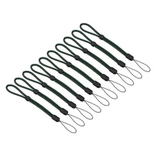 200mm 8 Inch Hand Wrist Strap Lanyards, 20 Pcs Adjustable Wristlet, Dark Green