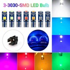 5-20Pcs T5 74 3-Smd Led Instrument Panel Dash Dashboard Gauge Light Bulb W3W 37