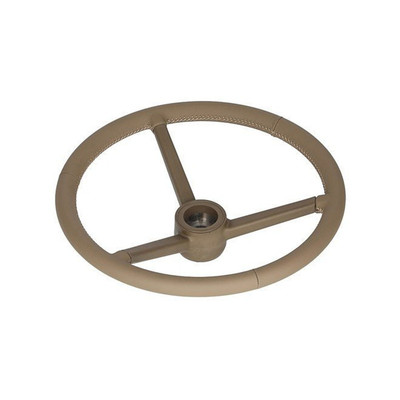 Brown Leather Wrapped Steering Wheel Fits John Deere RE282643 1404-4804 5075M