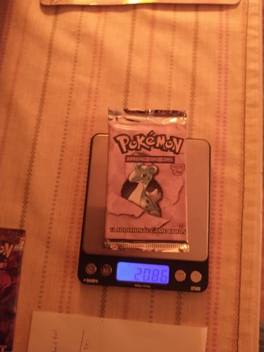 Pokemon 1st Edition Fossil Set Sealed Booster Pack 20.86 Grams Auction!