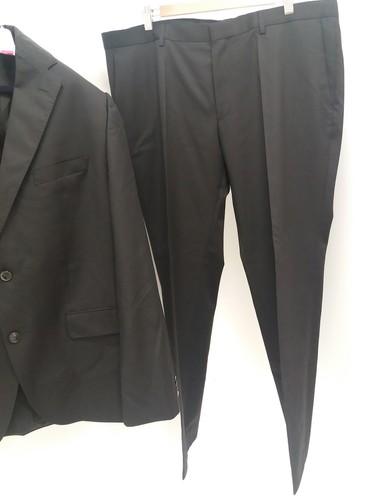 BOSS HUGO BOSS Men's Classic Black Formal 2 Piece Suit Preloved 100% Wool 48/40 - Bild 5 von 13