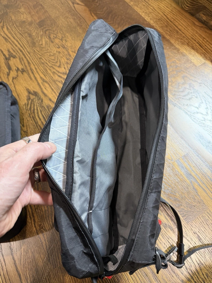Chrome Kadet Sling Messenger Bag Black/Reflective Organizer