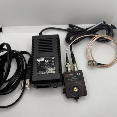 Thorlabs PDA10A Si Amplified Photodetector 200-1100nm & LDS1212 Power Supply