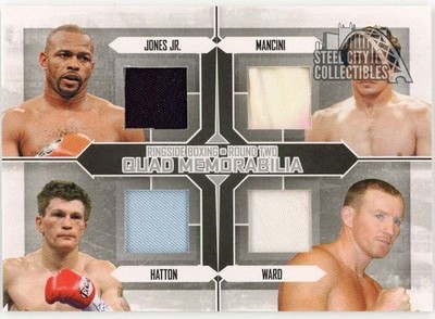 Jones Mancini Hatton Ward 2011 ITG Ringside Silver Trunks Card #QM-08 Blue White