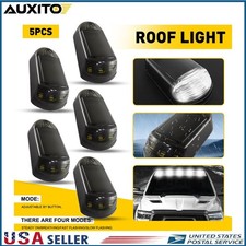 5X LED Cab Roof Marker Lights Smoke Kit For 99-16 Ford F250 F350 F450 Super Duty
