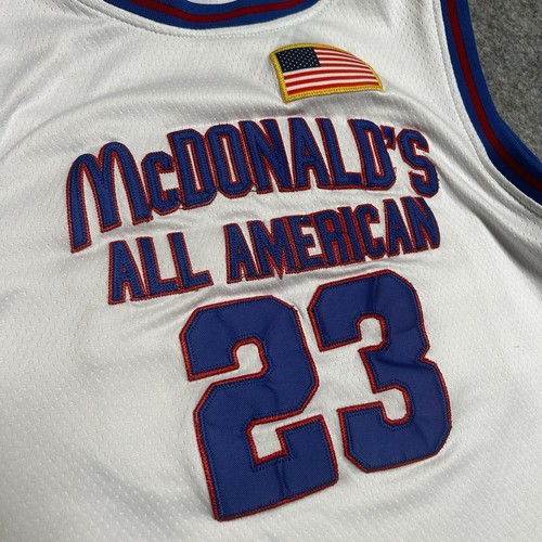 Michael Jordan McDonalds All American Jersey 23 White Youth XL Basketball NBA - Picture 3 of 9