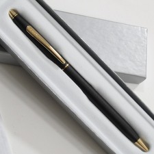 new Perfect made in USA Black & Gold vintage pen cross ballpoint parker sheaffer