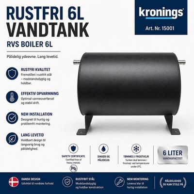 Edelstahl Wasserbehälter Blackline T12   Hochwertig & Langlebig
