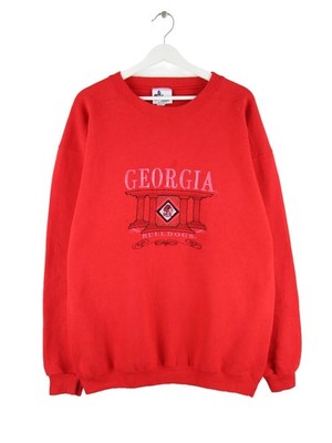 Vintage Damen 90s Georgia Bulldogs Sweater Rot XXL
