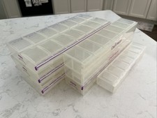 Craft Mates Storage Cases, 3 Doubles Row, 3 Single Row Lockable Storage Boxes