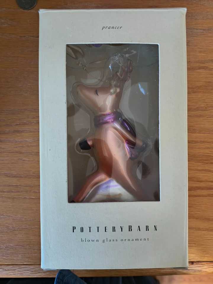 GRANERO DE CERÁMICA - ADORNOS DE VIDRIO SOPLADO - JUEGO DE 9 RENOS Foto 3 de 4