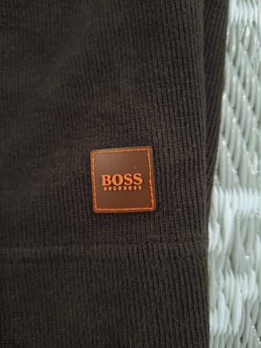 Hugo Boss Mens Norton Full Zip Sweater Size XL Dark Brown Cotton Blend Portugal - Picture 6 of 21