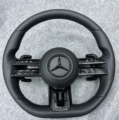 Mercedes-Benz Lenkrad Schwarz W204 W205 W213 W222 X156 X253 X254 ALL BLACK NEU