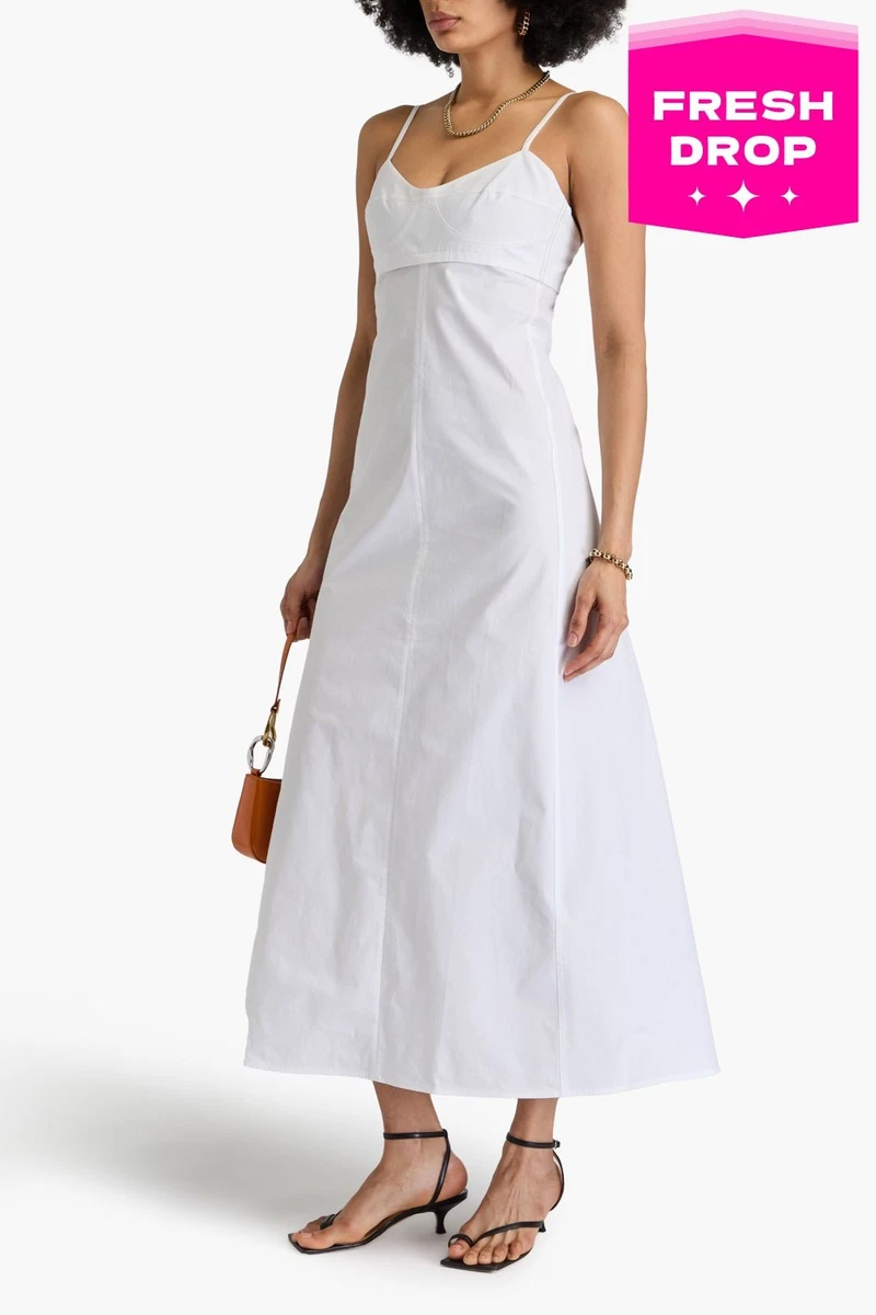 victoria beckham white maxi dress wears a bridal gown to royal event neck at the back Gap  Victoria Beckham Sweater