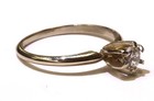 GIA 14k yellow gold .34ct VS2 G diamond round solitaire engagement ring 2.0g 7 — photo 3