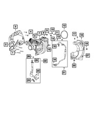 Genuine Mopar Turbocharger To Manifold Gasket 68400395AD