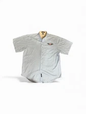 Port Authority Phillips 66 Men’s Size XL Blue Short Sleeve Button Up Shirt