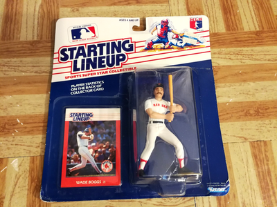 #ad 1988 Starting Lineup Wade Boggs Boston Red Sox SLU Figure Card Baseball MLB Vtg $5.49