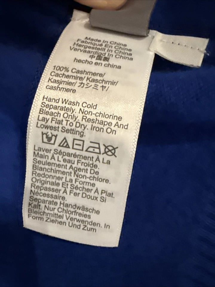 Cárdigan J Crew azul cachemir talla XS Foto 4 de 4