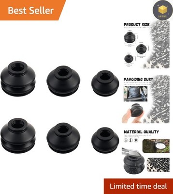 Dust-Resistant Rubber Ball Joint Boots (6 PCS) - Essential Auto Repair Solution